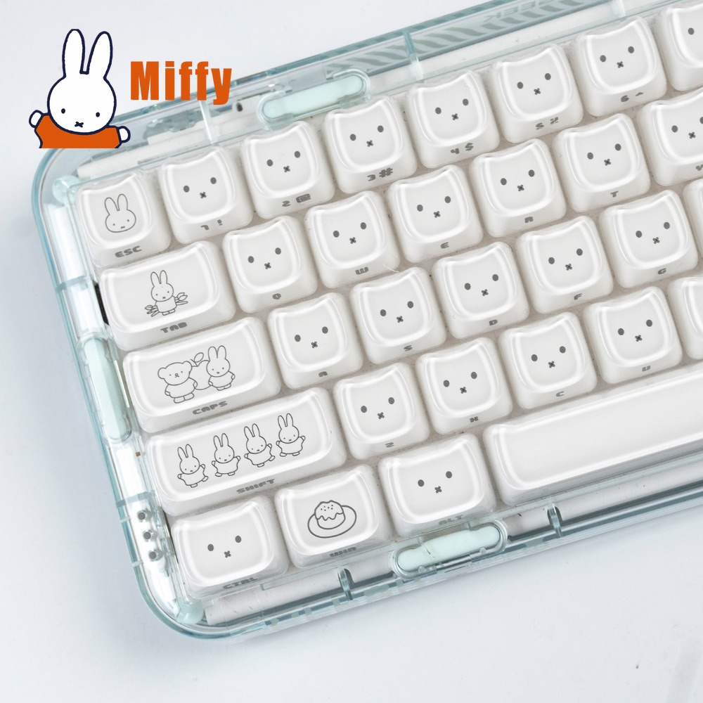 Pc Gaming Essentials - Teclas Kawaii Miffy, teclas con forma