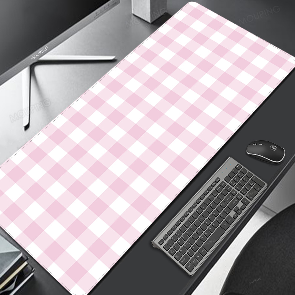 Pc Gaming Pink - Alfombrilla de ratón de celosía rosa,