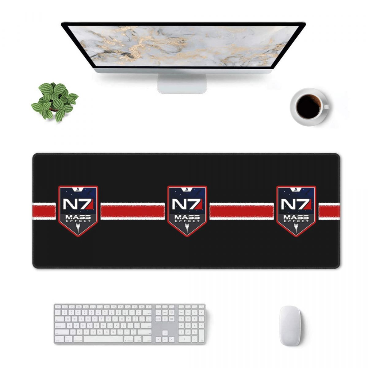 Pc Gaming Icon - Alfombrilla de Ratón Grande N7 New
