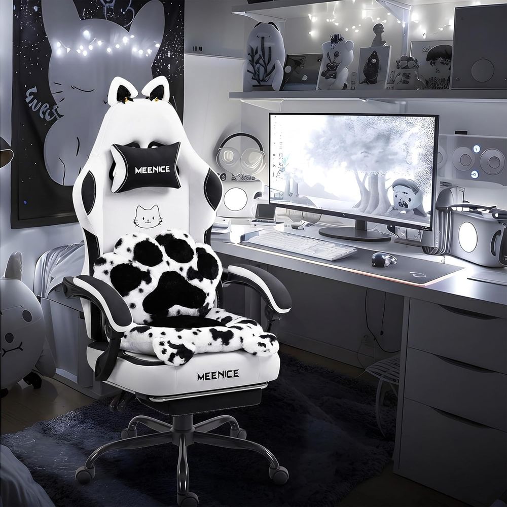 Pc Gaming Chair - Silla Gaming Linda con Orejas de