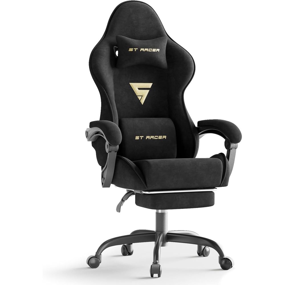 Pc Gaming Chair - Silla de Juego Ergonómica de Terciopelo