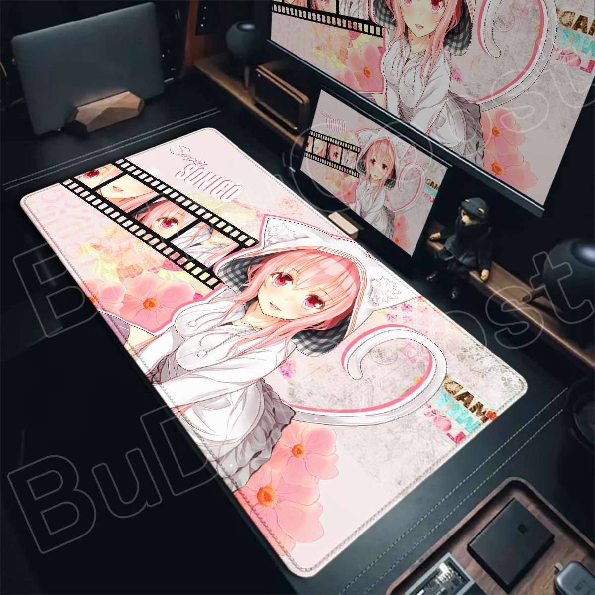 Pc Gaming Girl - Alfombrillas XXL para Teclado de Portátil,