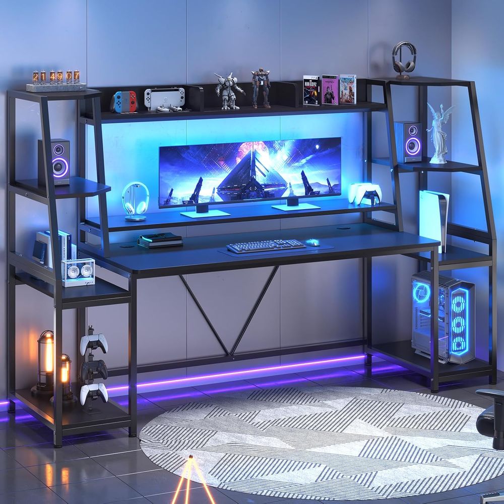 Pc Gaming Y Monitor - Escritorio Gaming LED Iluminado de 78.8