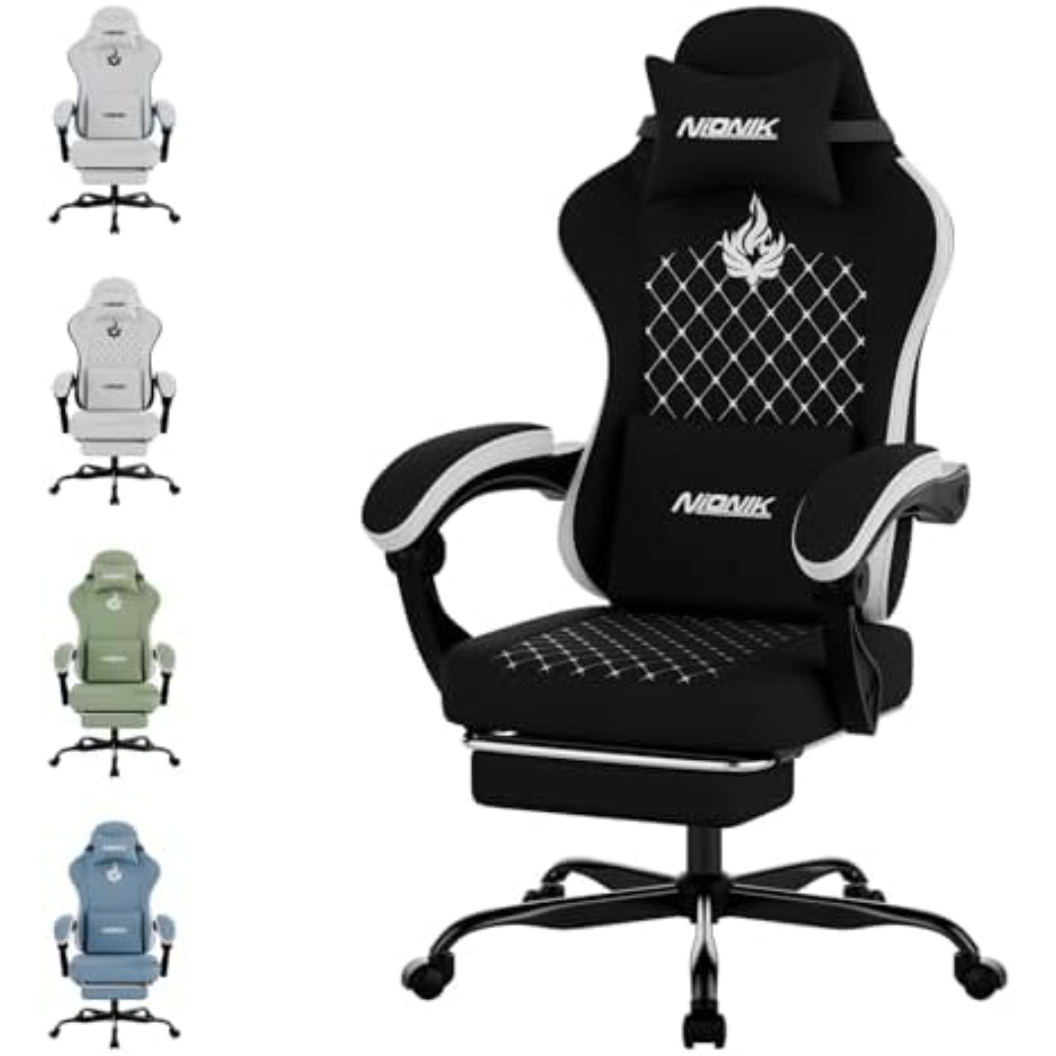 Pc Gaming Chair - Silla Gaming con Masaje, Silla Ergonómica