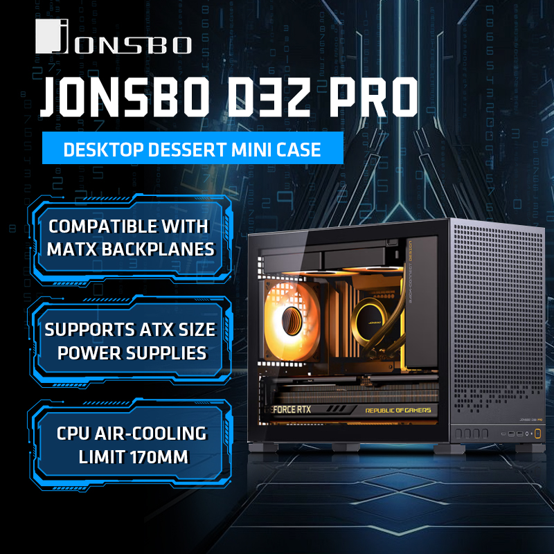 JONSBO D32 PRO placa base con  - Pc Gaming Jonsbo reseña y precio