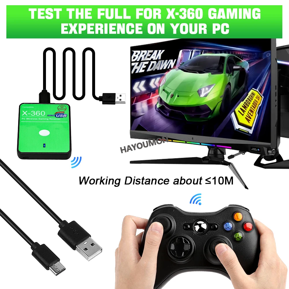 Receptor inalámbrico para jueg - Pc Gaming Xbox reseña y precio