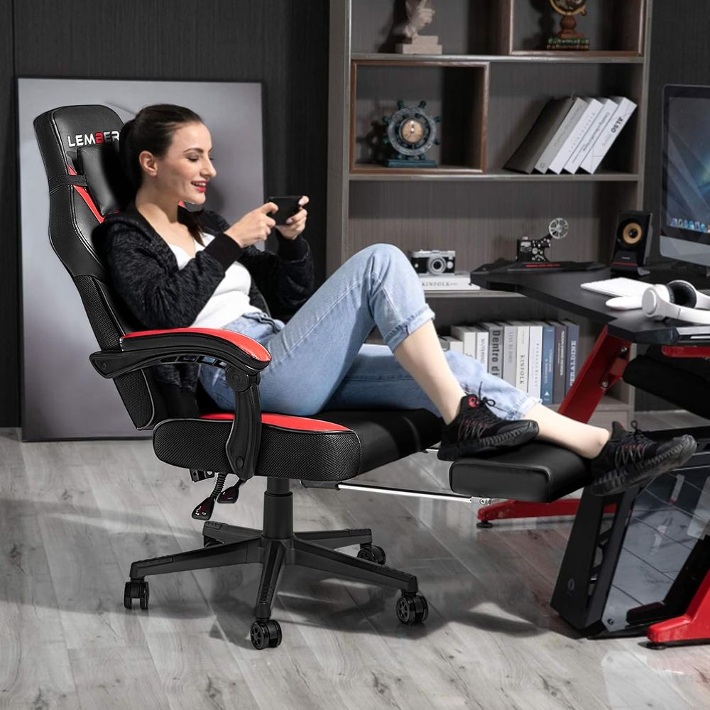 Silla Gaming Ergonómica y Alta - Pc Gaming Chair reseña y precio