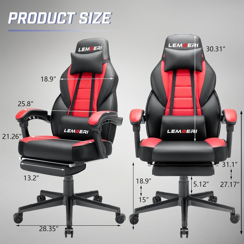 Silla Gaming Ergonómica y Alta - Pc Gaming Chair reseña y precio