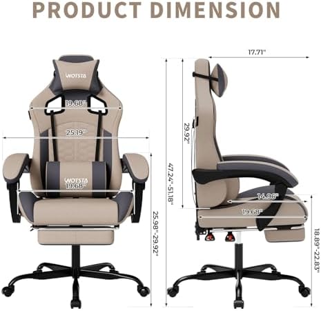 Silla Gaming con Masaje, Silla - Pc Gaming Chair reseña y precio