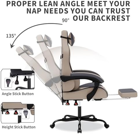 Silla Gaming con Masaje, Silla - Pc Gaming Chair reseña y precio