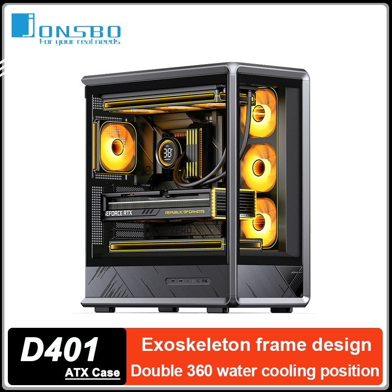 Caja de PC JONSBO D401 ATX, ma - Pc Gaming Jonsbo reseña y precio