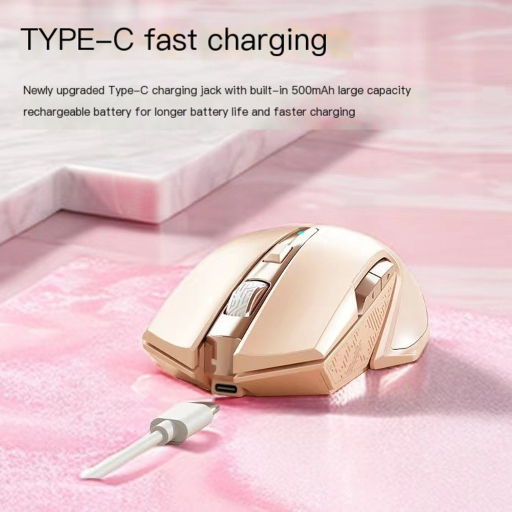 Ratón inalámbrico tipo C para  - Pc Gaming Pink reseña y precio