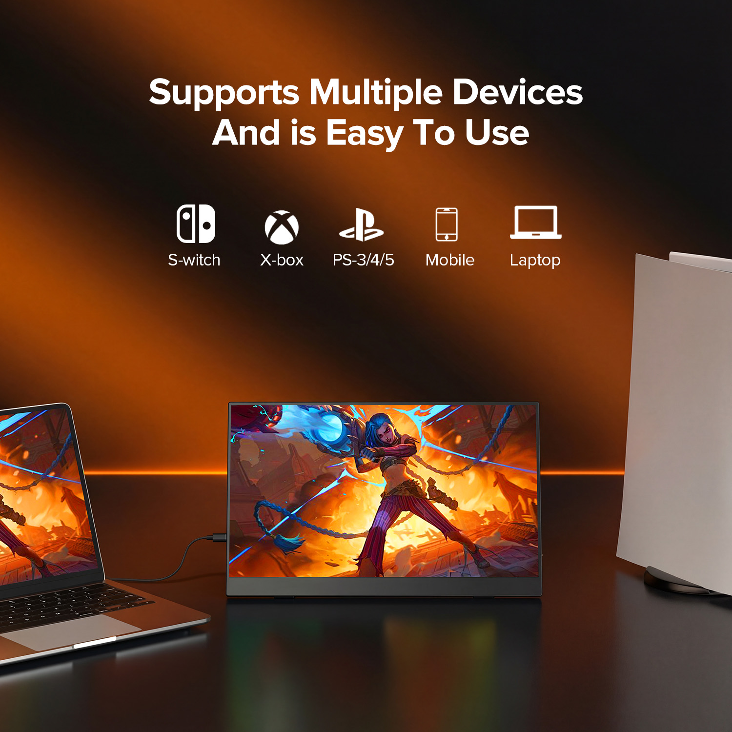 UPERFECT-Monitor portátil de 1 - Pc Gaming Y Monitor reseña y precio