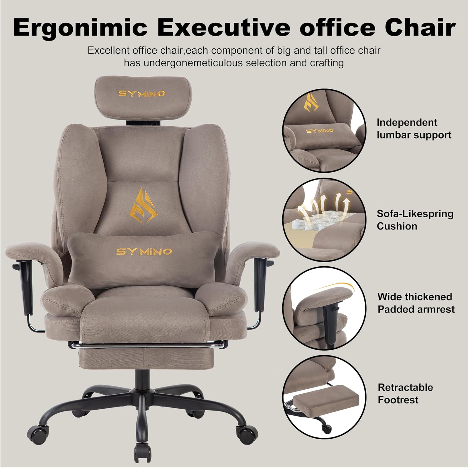 Silla Gaming con Reposapiés, R - Pc Gaming Chair reseña y precio